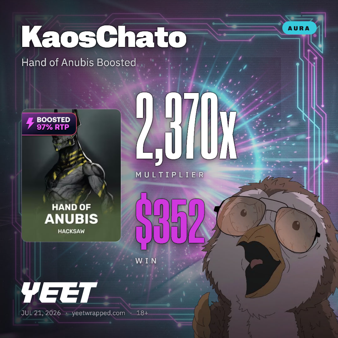 KaosChato hit 2,370x on Hand of Anubis Boosted