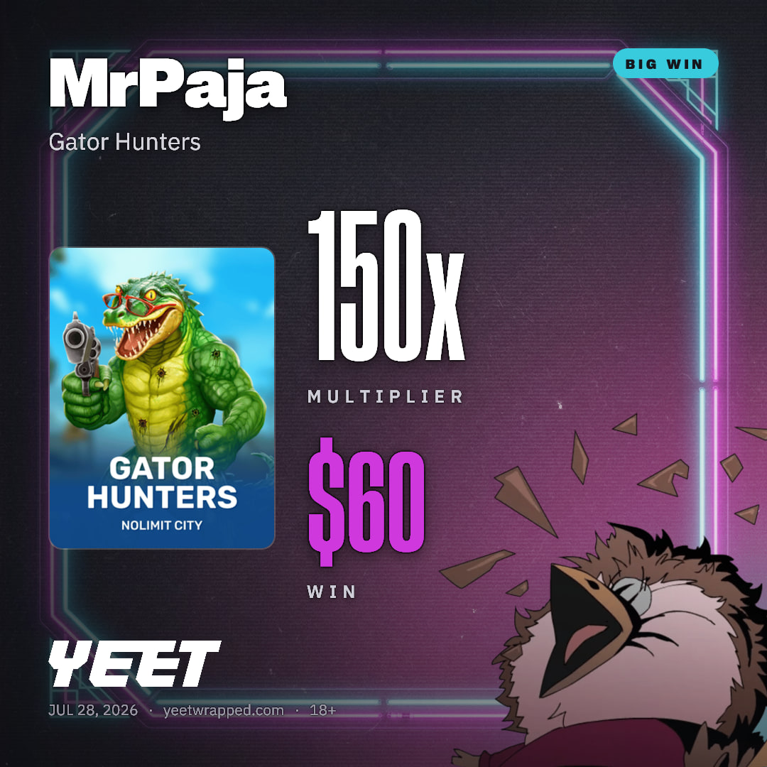 MrPaja hit 150x on Gator Hunters