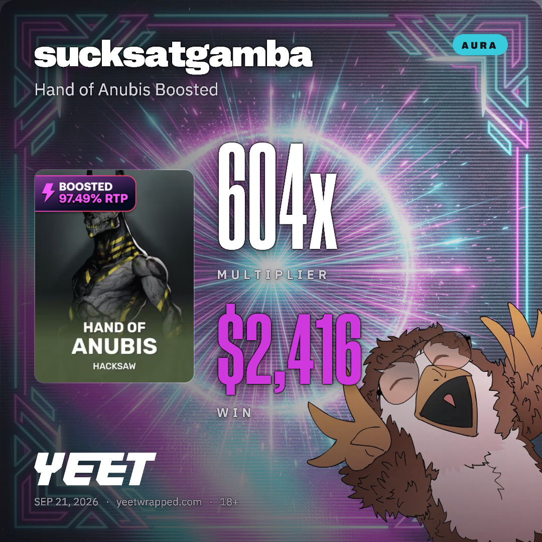 sucksatgamba hit 603.9x on Hand of Anubis Boosted