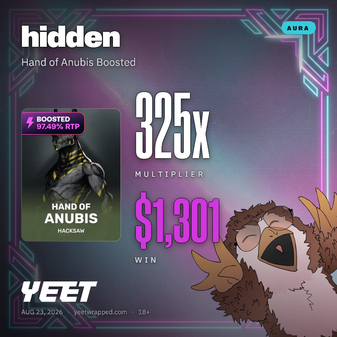 hidden hit 325.2x on Hand of Anubis Boosted