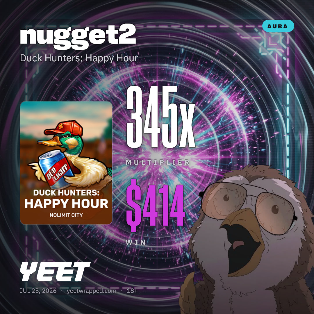 nugget2 hit 344.7x on Duck Hunters: Happy Hour