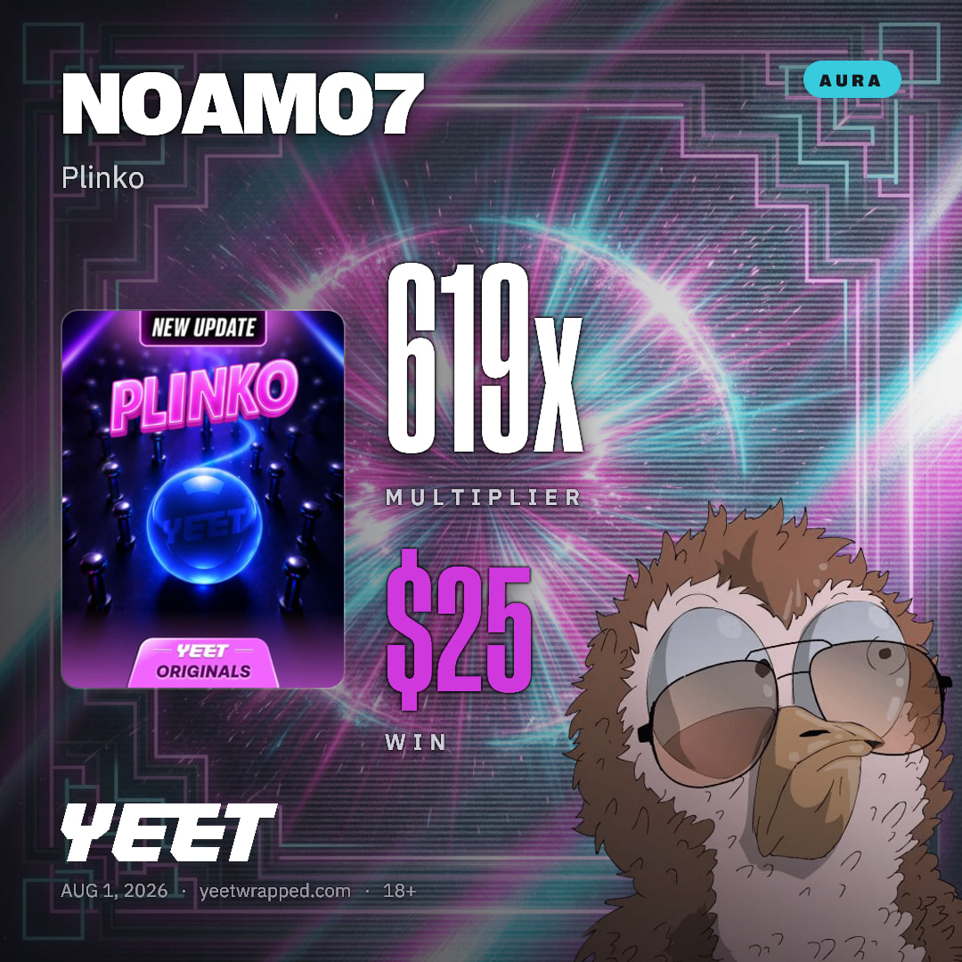 NOAM07 hit 619x on Plinko