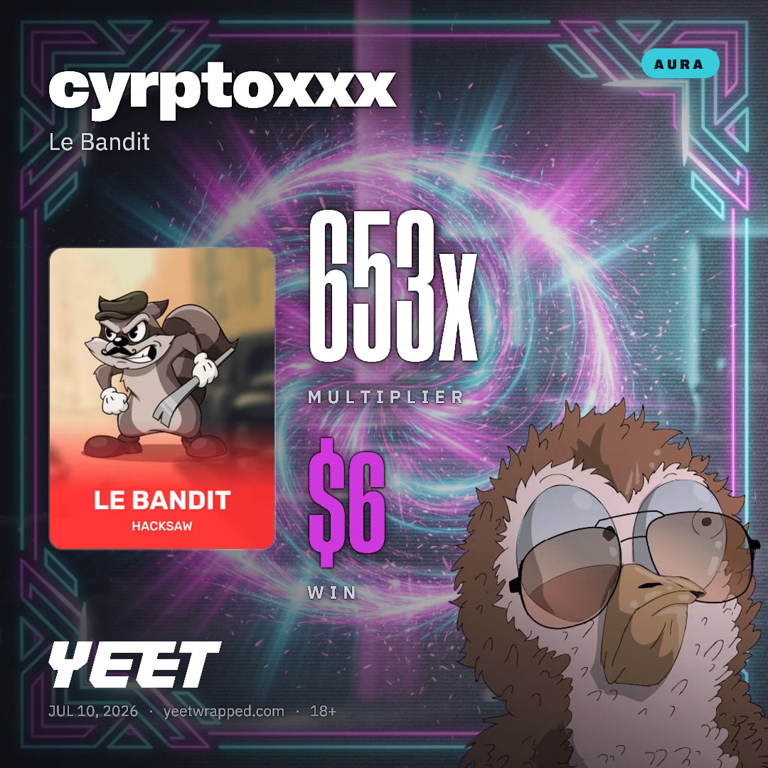 cyrptoxxx hit 652.6x on Le Bandit