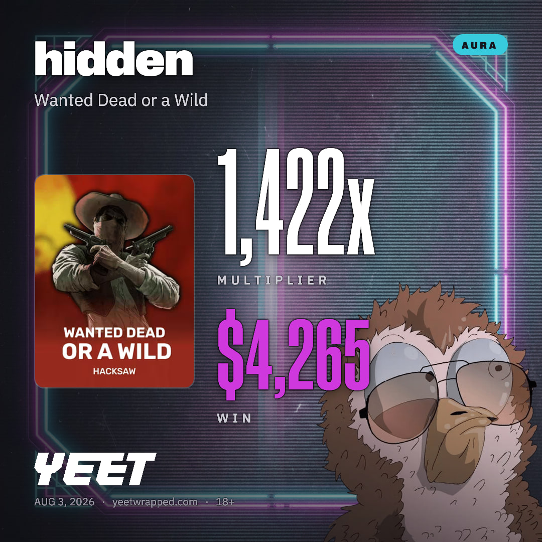hidden hit 1,422x on Wanted Dead or a Wild