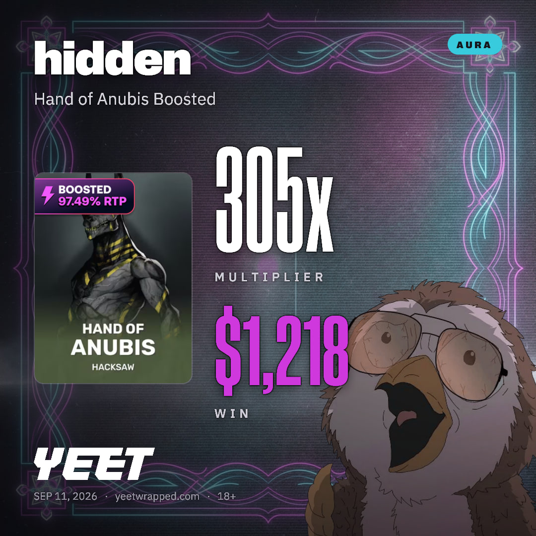 hidden hit 304.6x on Hand of Anubis Boosted