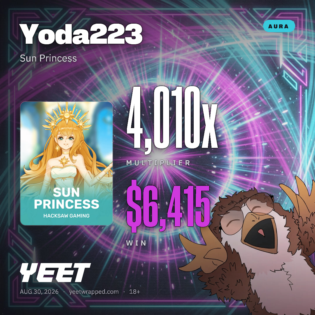 Yoda223 hit 4,010x on Sun Princess