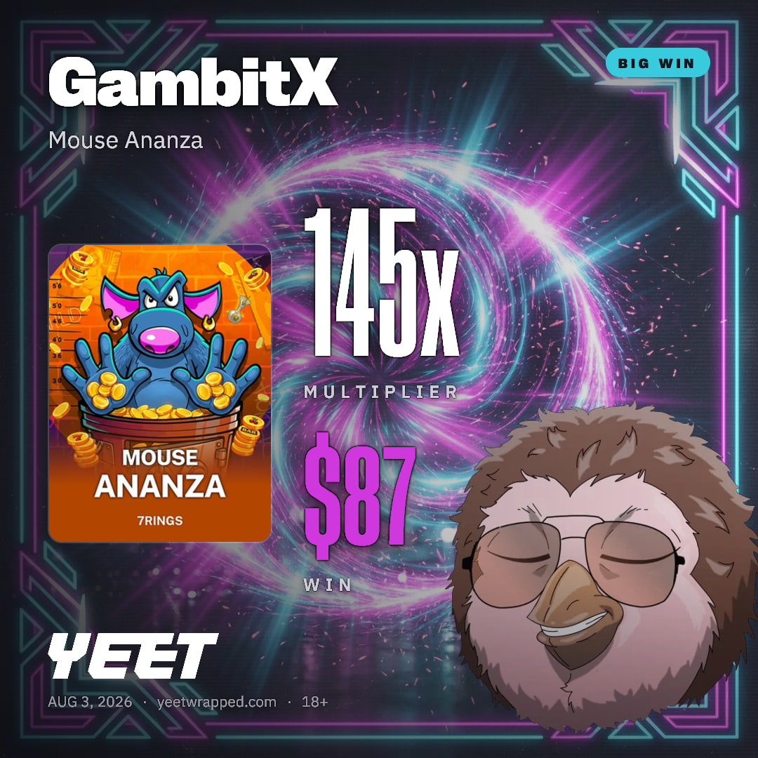 GambitX hit 145.2x on Mouse Ananza