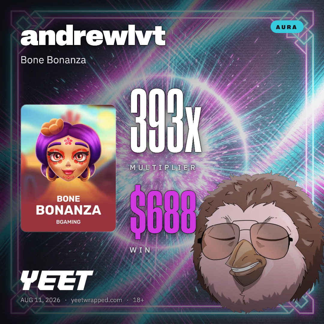 andrewlvt hit 393.2x on Bone Bonanza