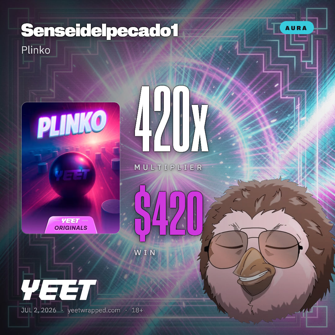 Senseidelpecado1 hit 420x on Plinko