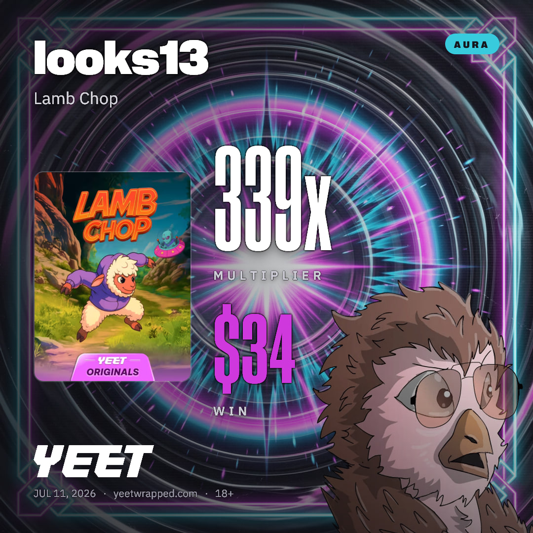 looks13 hit 338.7x on Lamb Chop