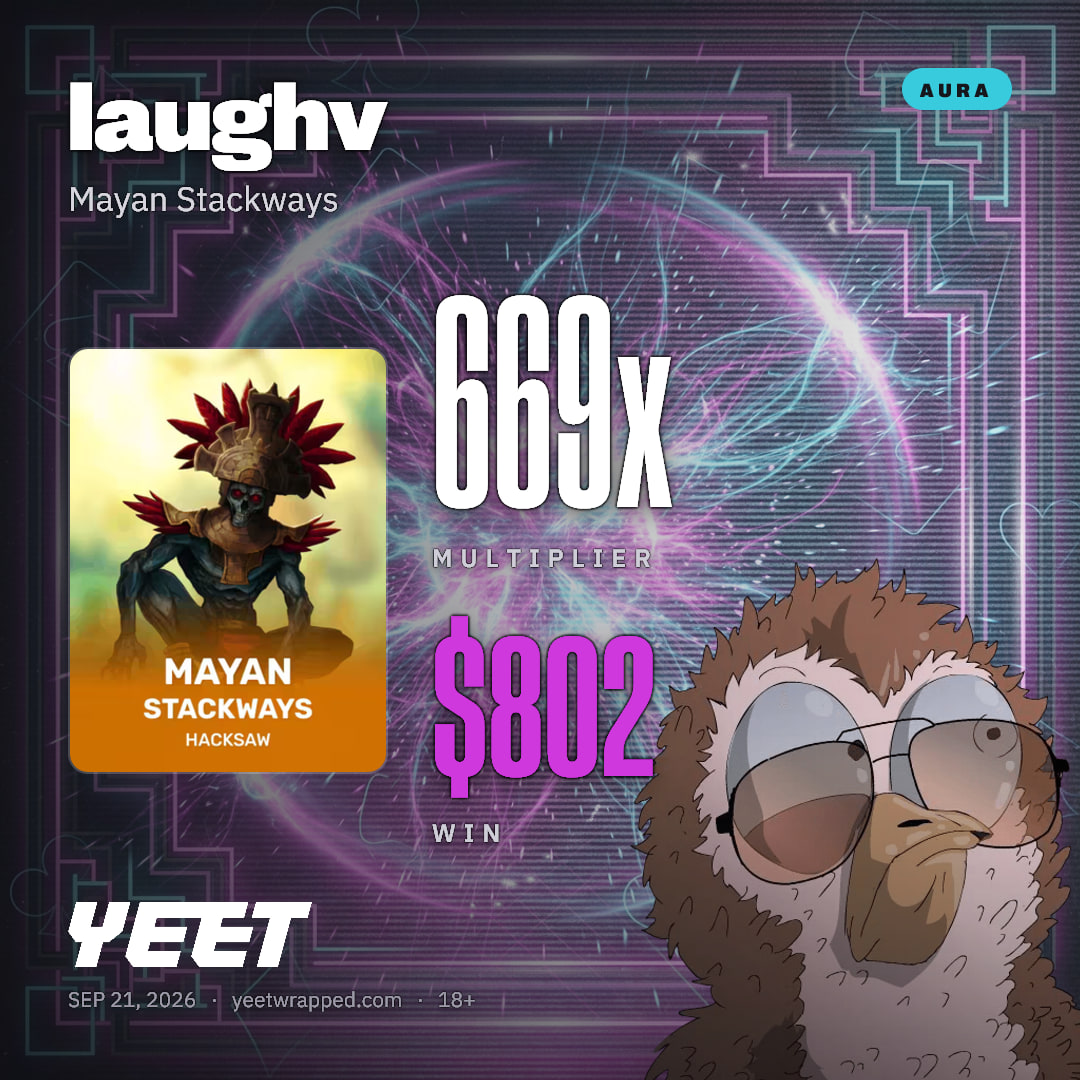 laughv hit 668.6x on Mayan Stackways