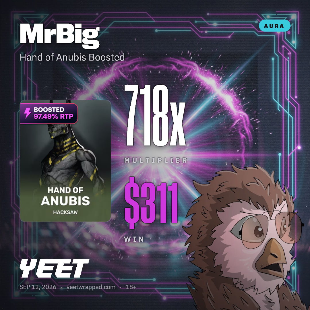 MrBig hit 718.3x on Hand of Anubis Boosted