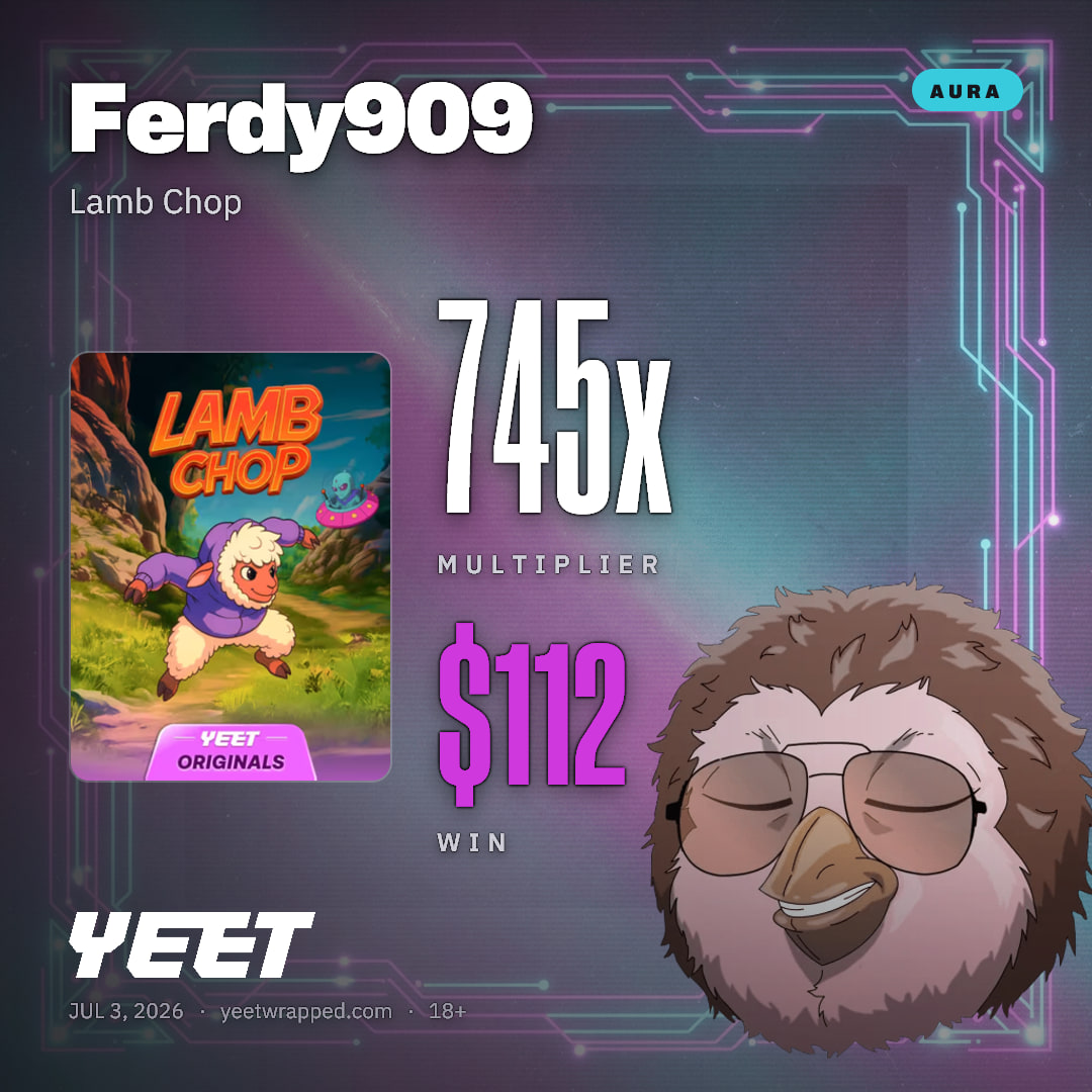 Ferdy909 hit 745.1x on Lamb Chop