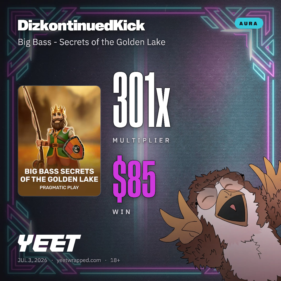 DizkontinuedKick hit 300.8x on Big Bass - Secrets of the Golden Lake