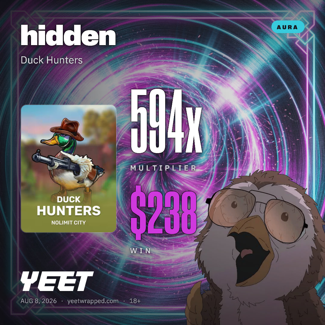 hidden hit 594.2x on Duck Hunters