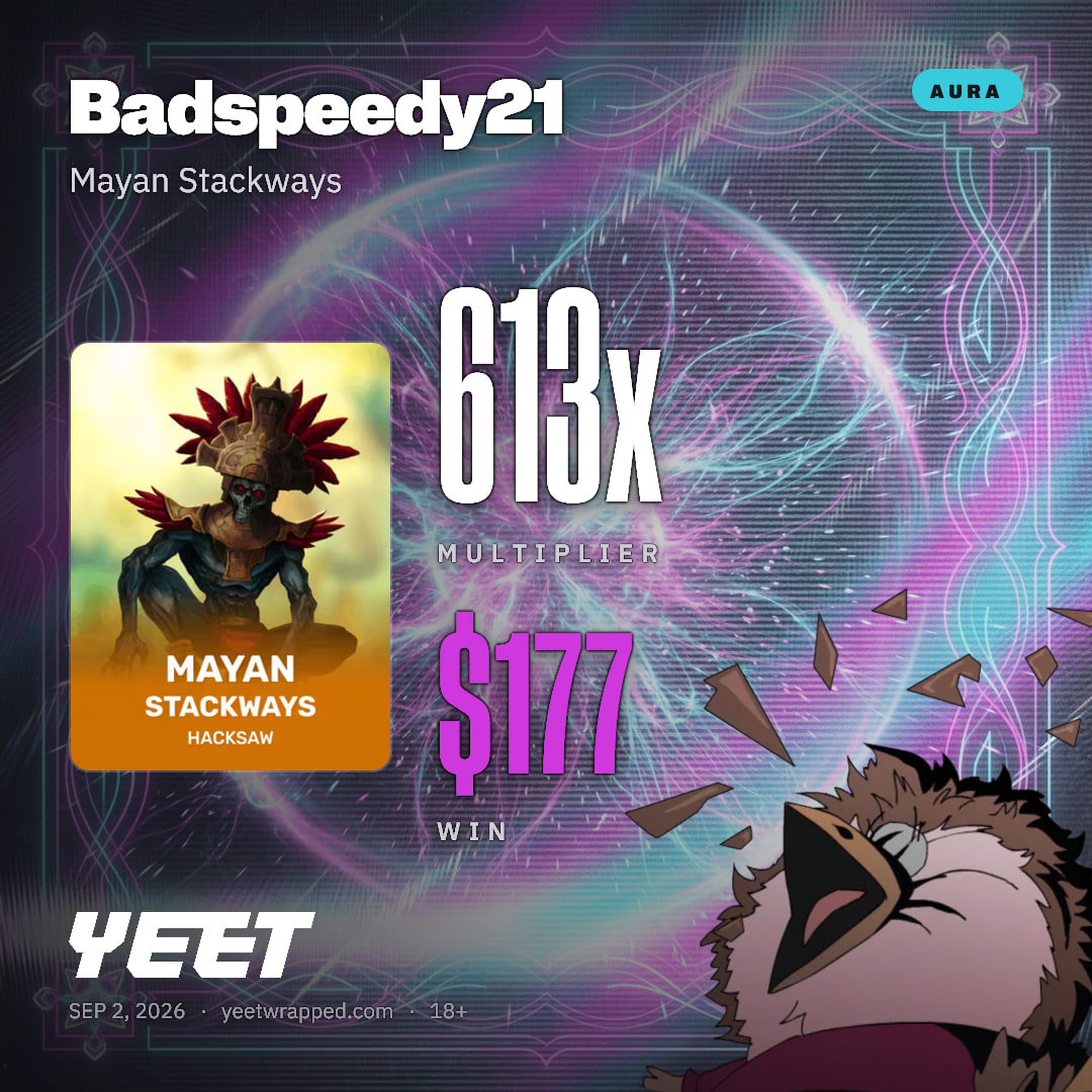Badspeedy21 hit 613.3x on Mayan Stackways