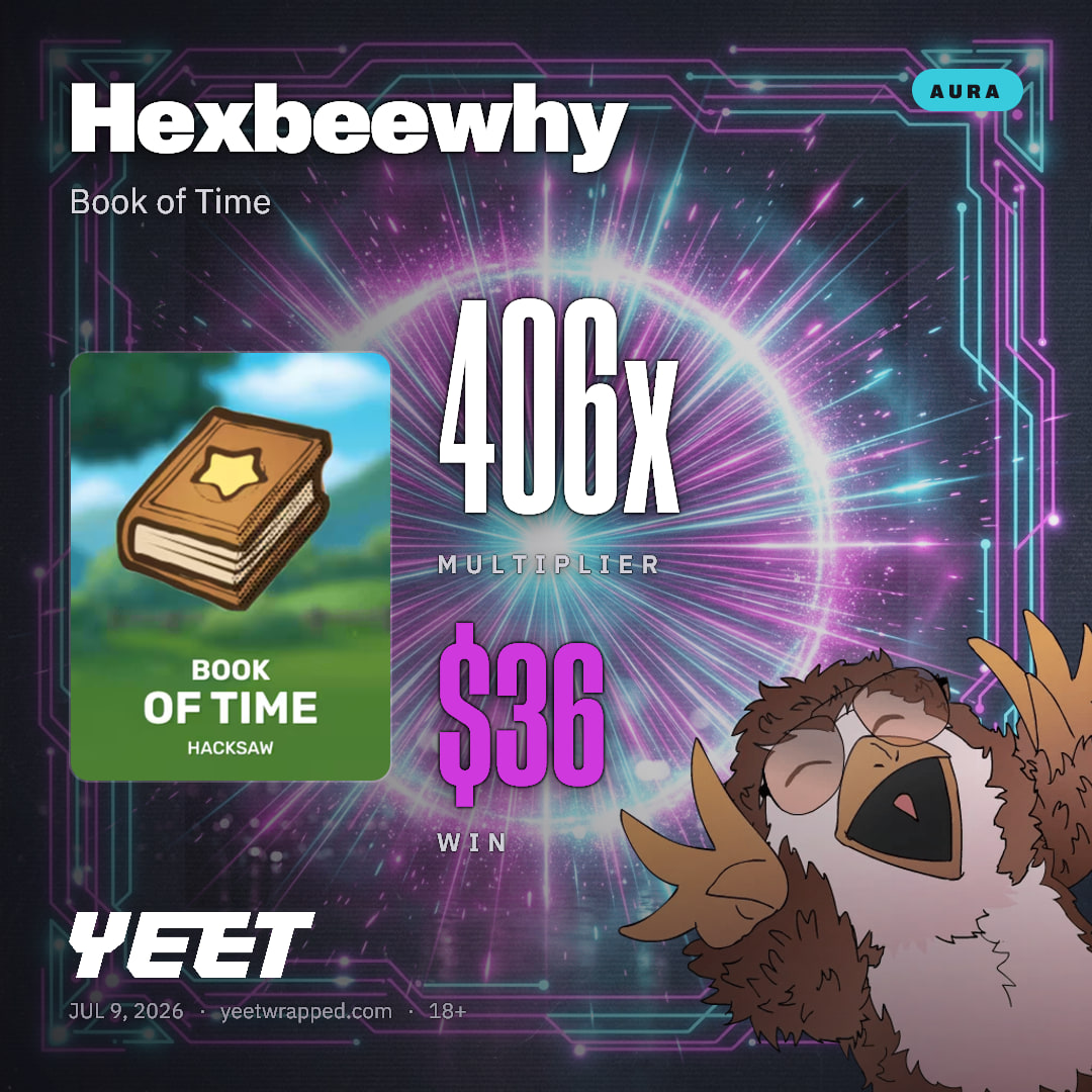 Hexbeewhy hit 405.7x on Book of Time