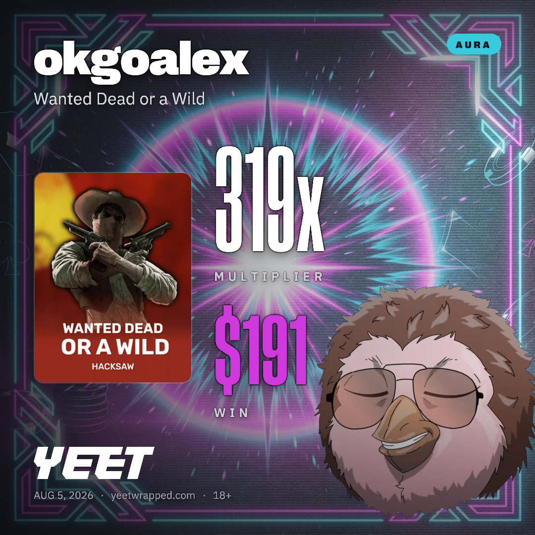 okgoalex hit 318.6x on Wanted Dead or a Wild