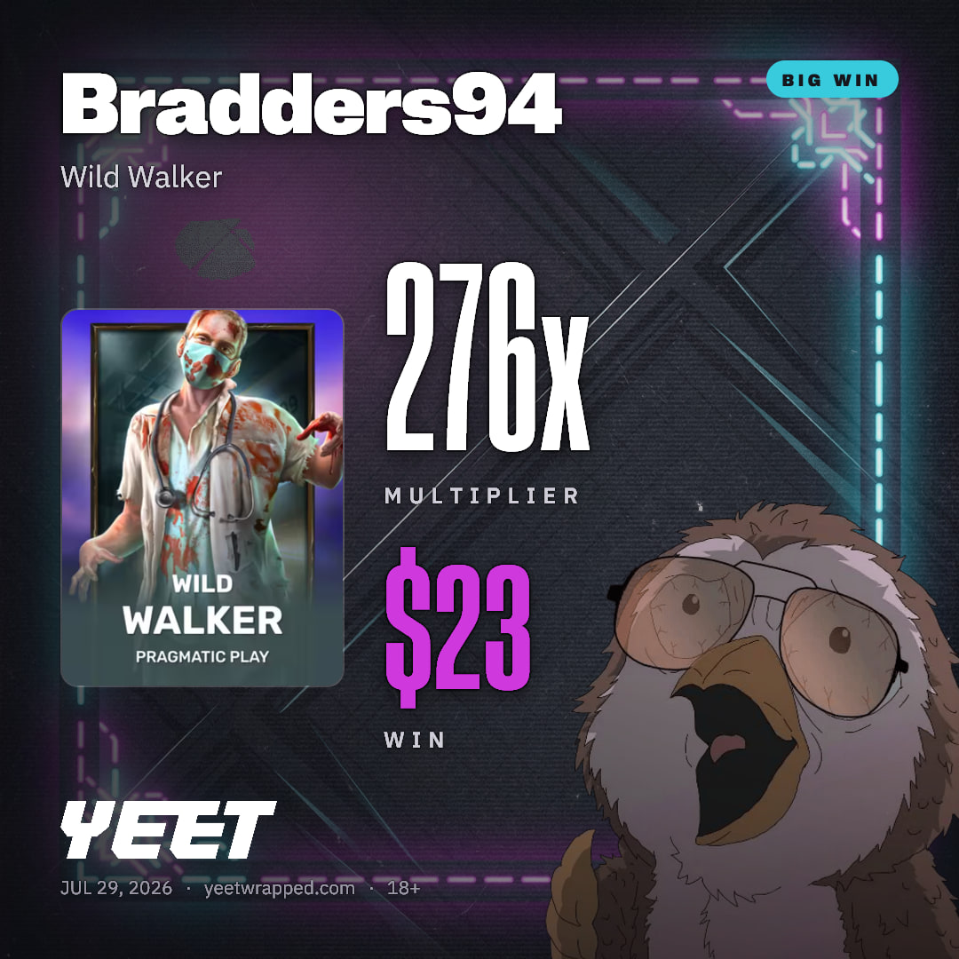 Bradders94 hit 276.1x on Wild Walker