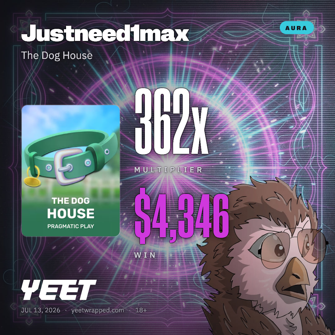 Justneed1max hit 362.2x on The Dog House