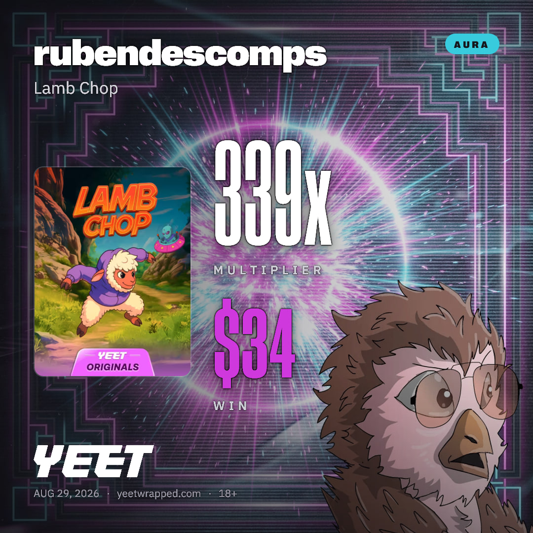 rubendescomps hit 338.7x on Lamb Chop