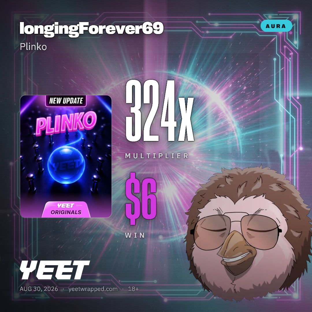longingForever69 hit 324x on Plinko