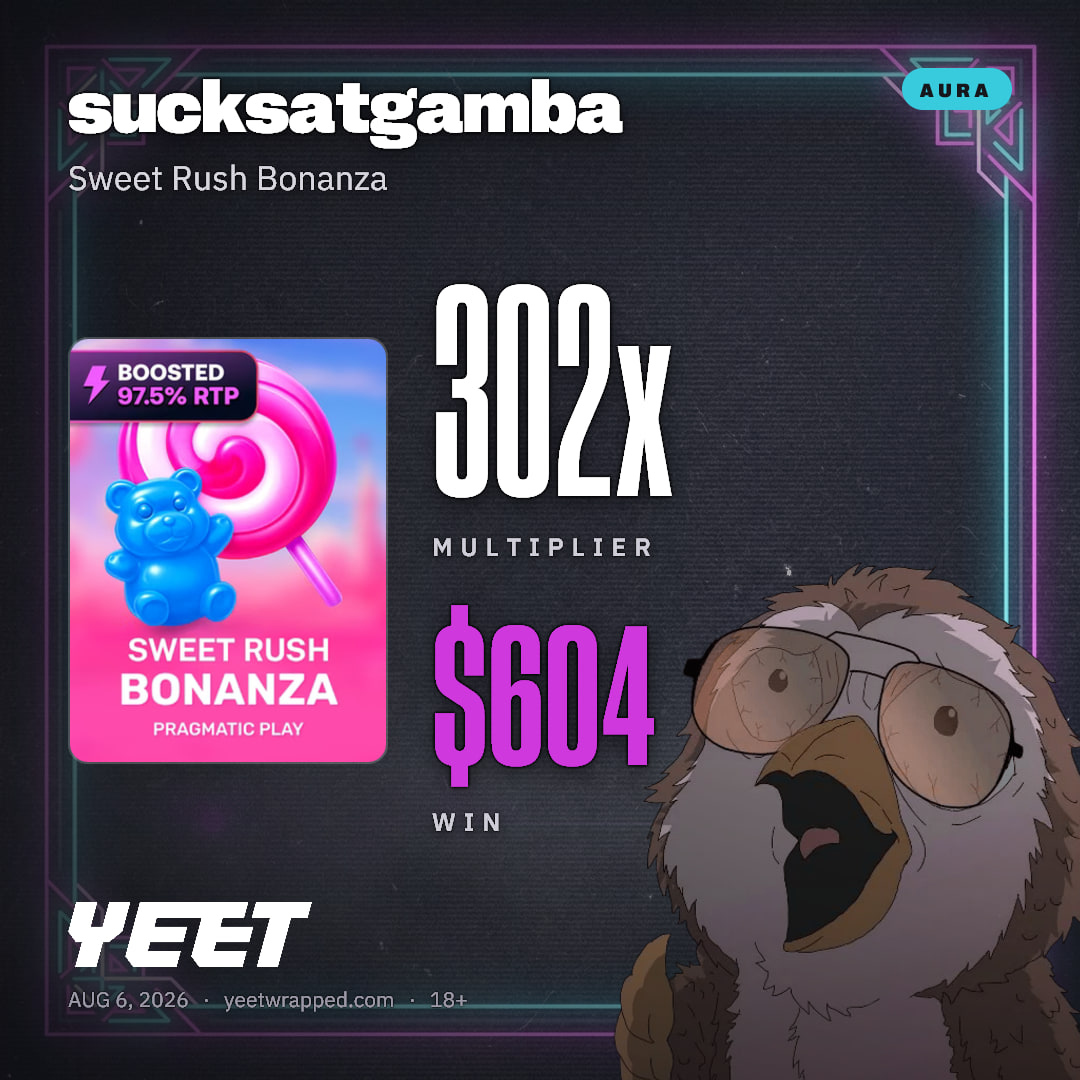 sucksatgamba hit 301.8x on Sweet Rush Bonanza