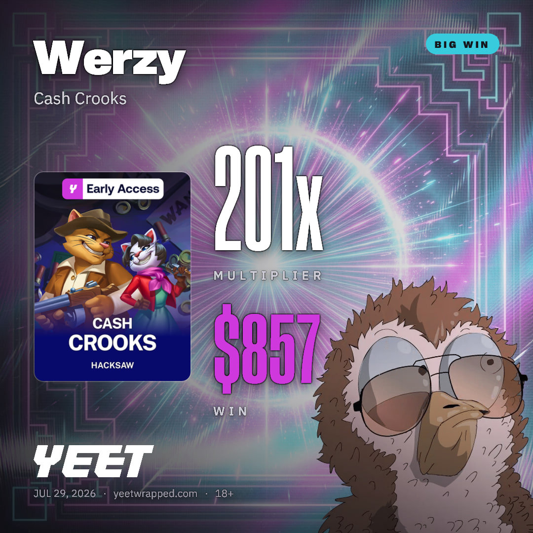 Werzy hit 200.6x on Cash Crooks