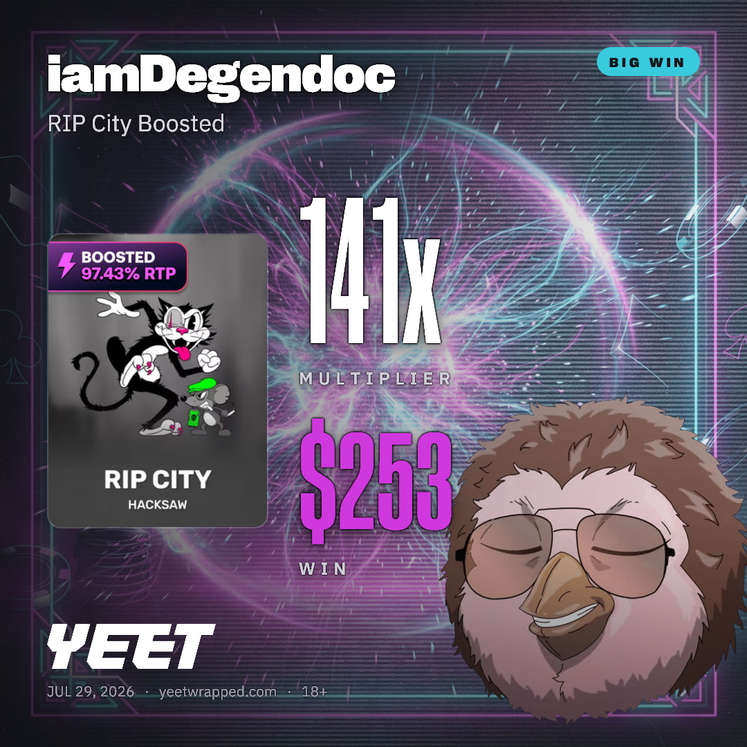 iamDegendoc hit 140.7x on RIP City Boosted