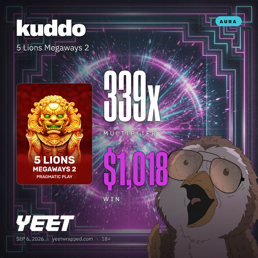kuddo hit 339.3x on 5 Lions Megaways 2