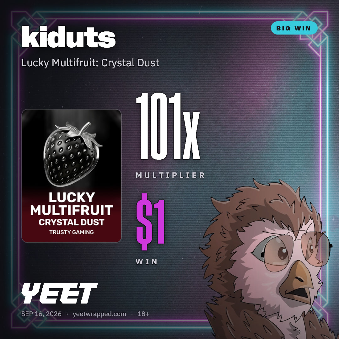 kiduts hit 101x on Lucky Multifruit: Crystal Dust
