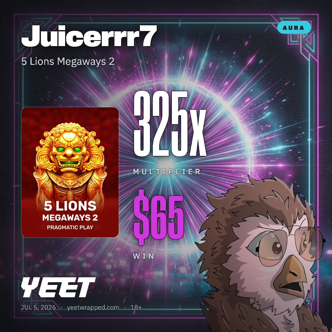 Juicerrr7 hit 324.9x on 5 Lions Megaways 2