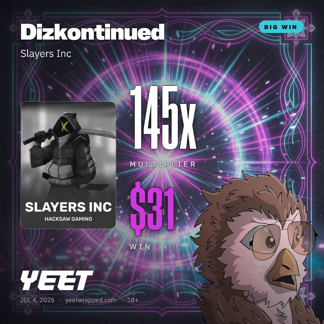 Dizkontinued hit 144.7x on Slayers Inc