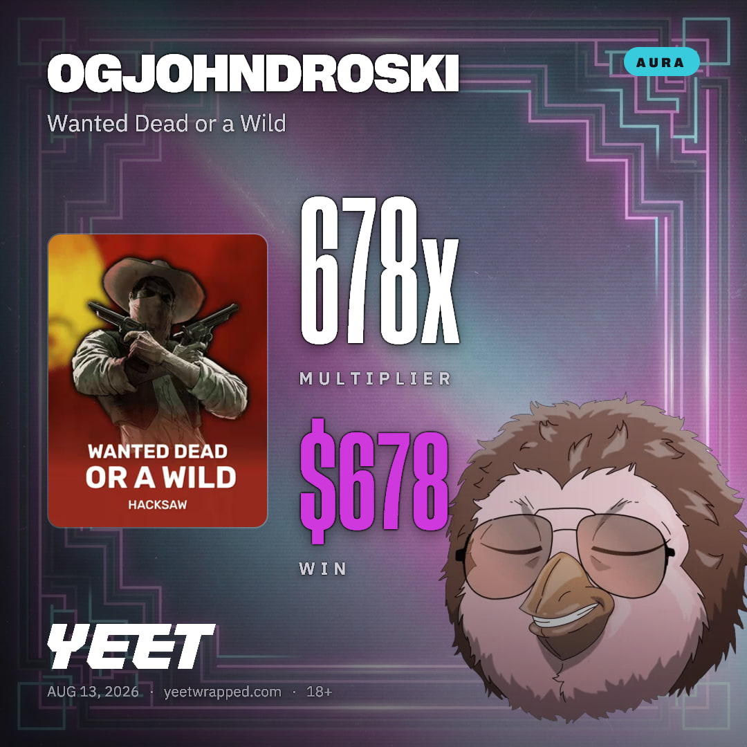 OGJOHNDROSKI hit 678.4x on Wanted Dead or a Wild