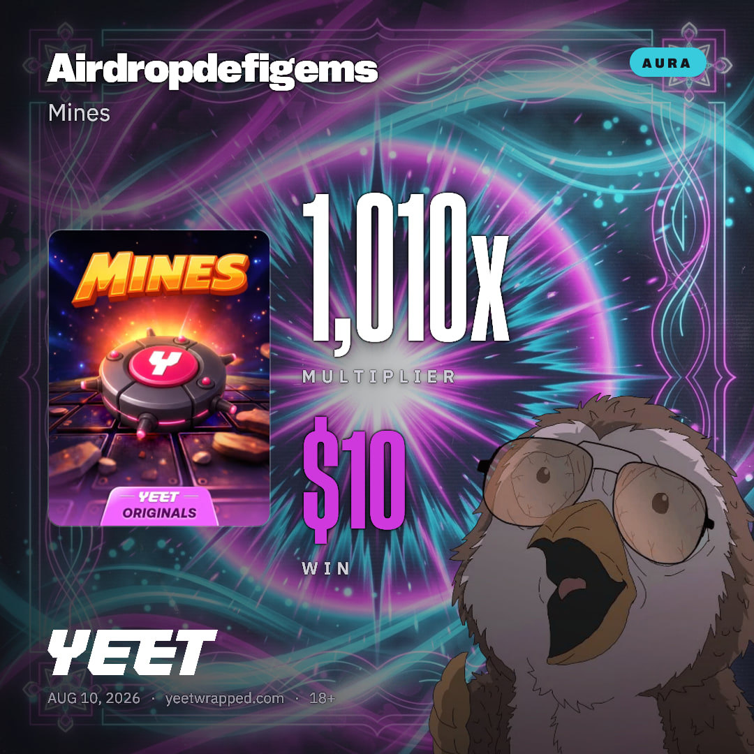 Airdropdefigems hit 1,010x on Mines