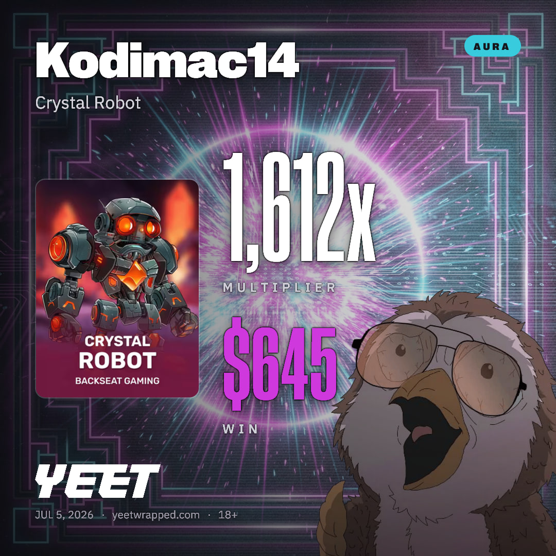 Kodimac14 hit 1,612x on Crystal Robot