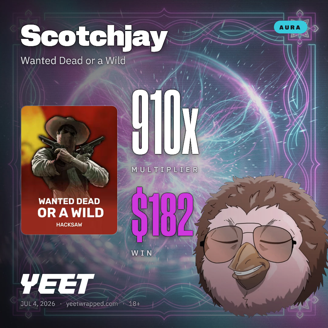 Scotchjay hit 910x on Wanted Dead or a Wild