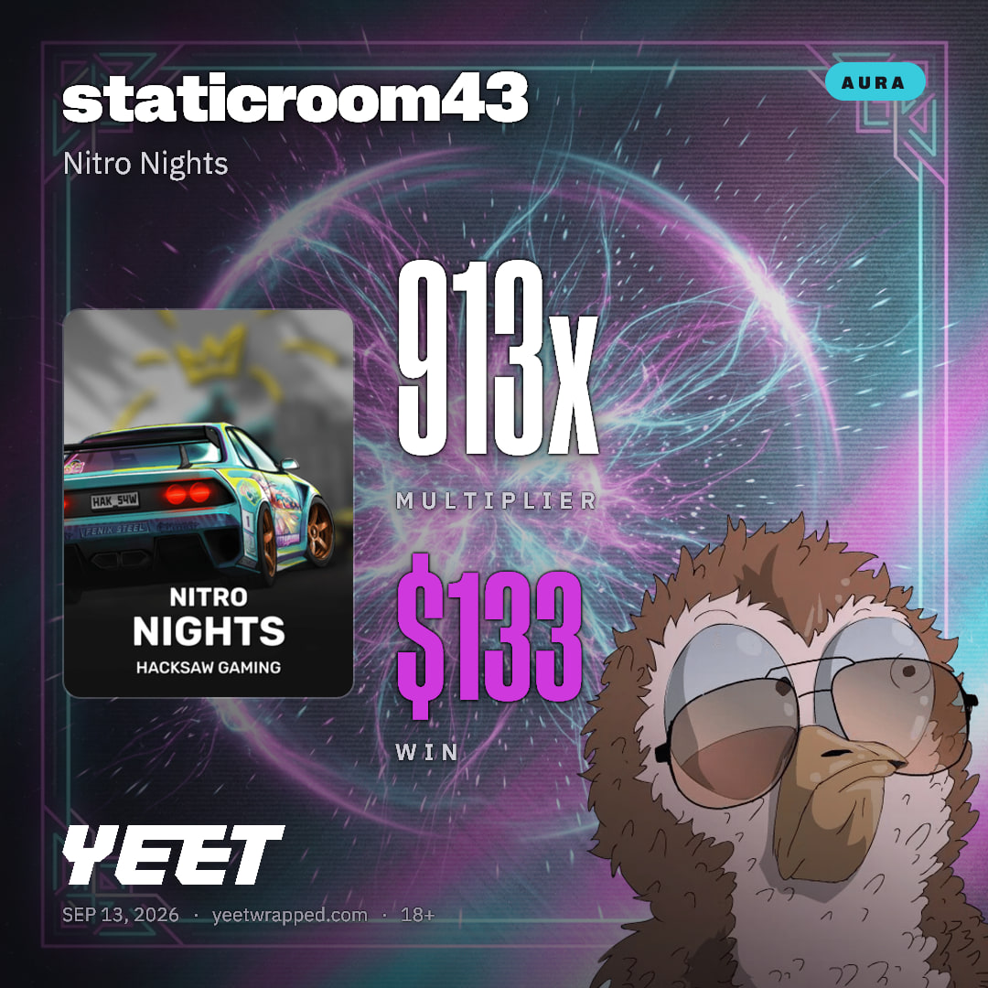 staticroom43 hit 913.1x on Nitro Nights