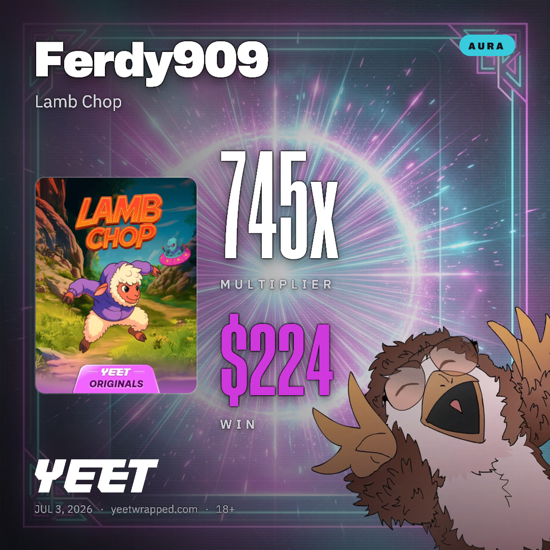 Ferdy909 hit 745.1x on Lamb Chop