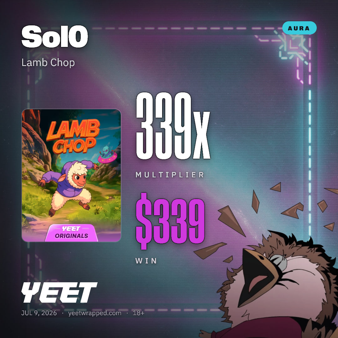 Sol0 hit 338.7x on Lamb Chop
