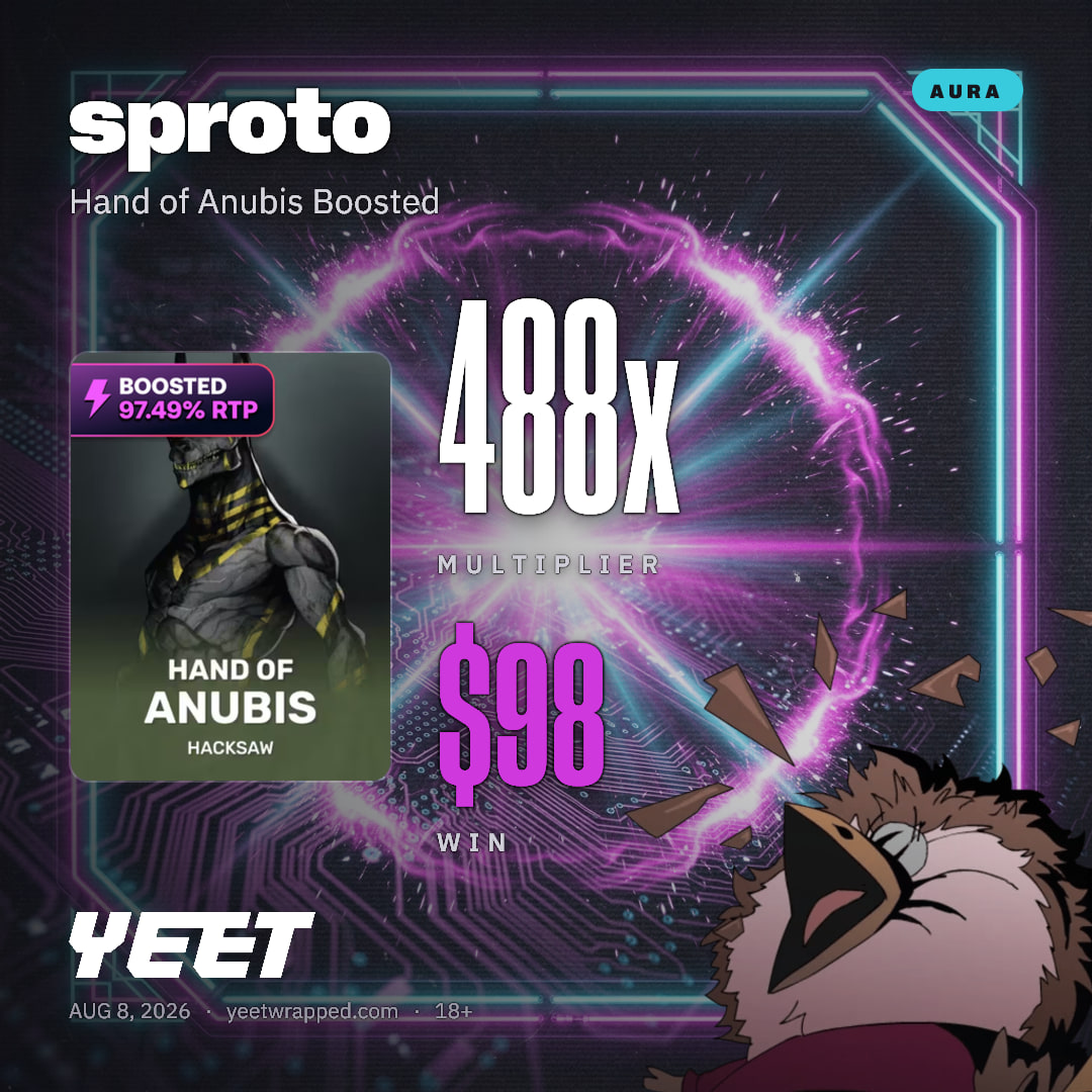 sproto hit 488x on Hand of Anubis Boosted