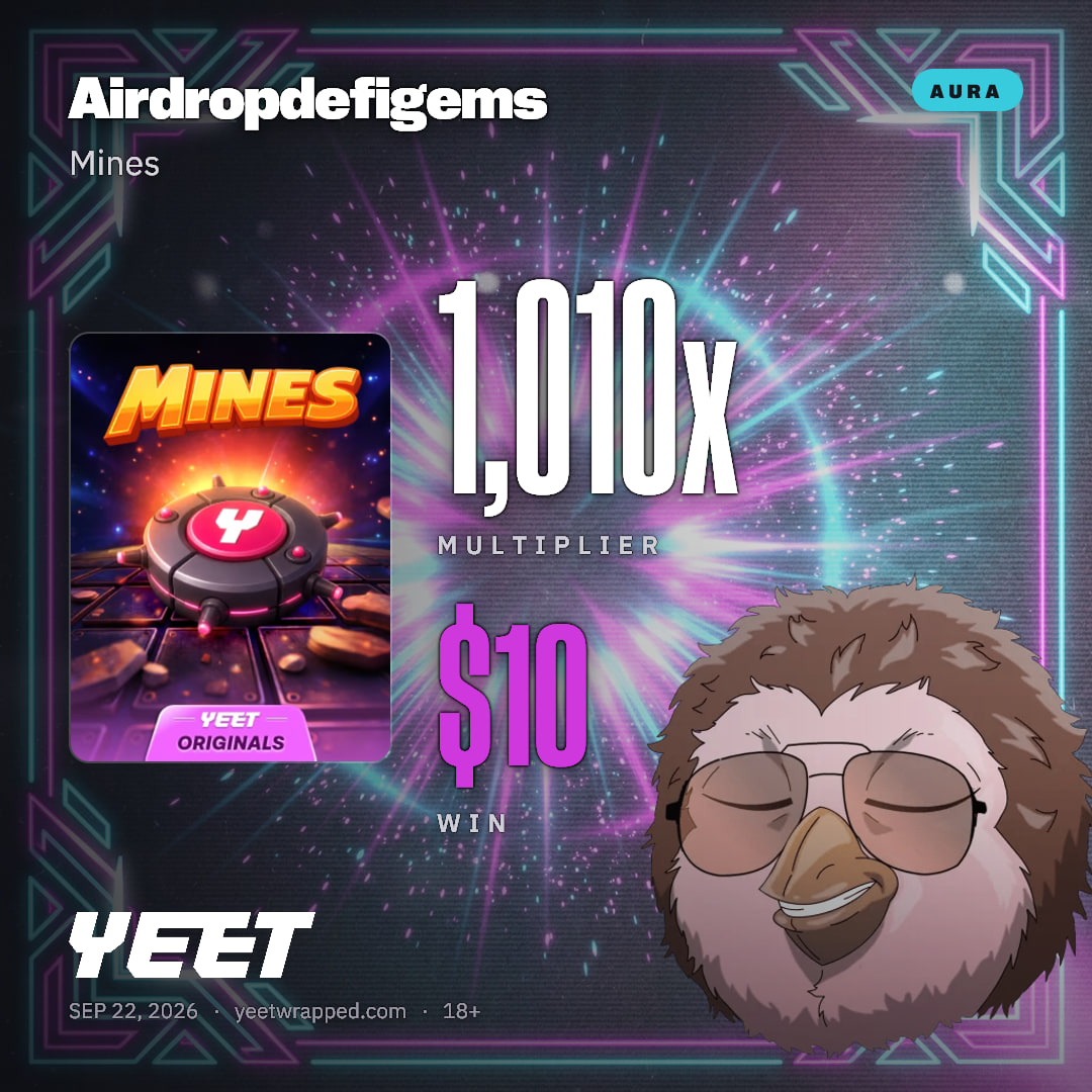 Airdropdefigems hit 1,010x on Mines