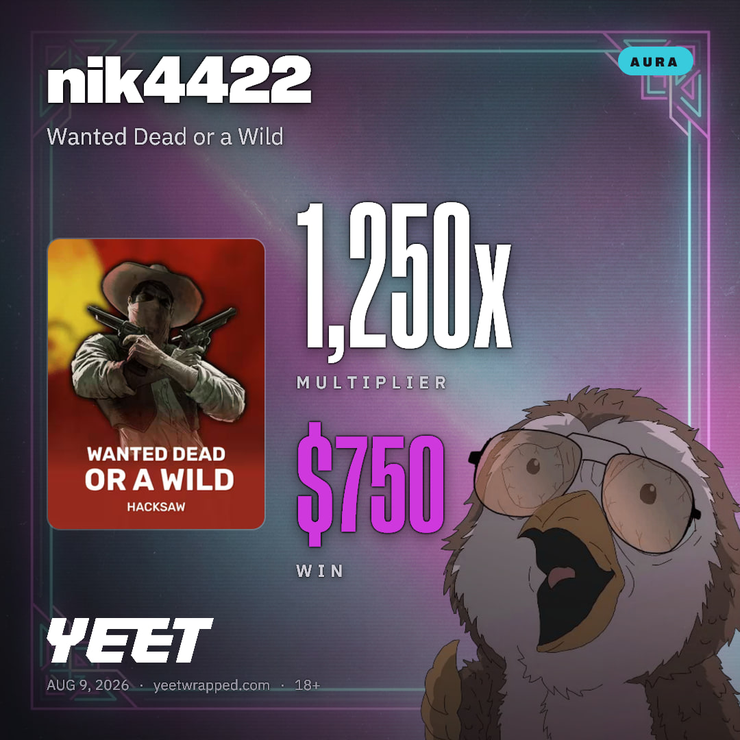 nik4422 hit 1,250x on Wanted Dead or a Wild