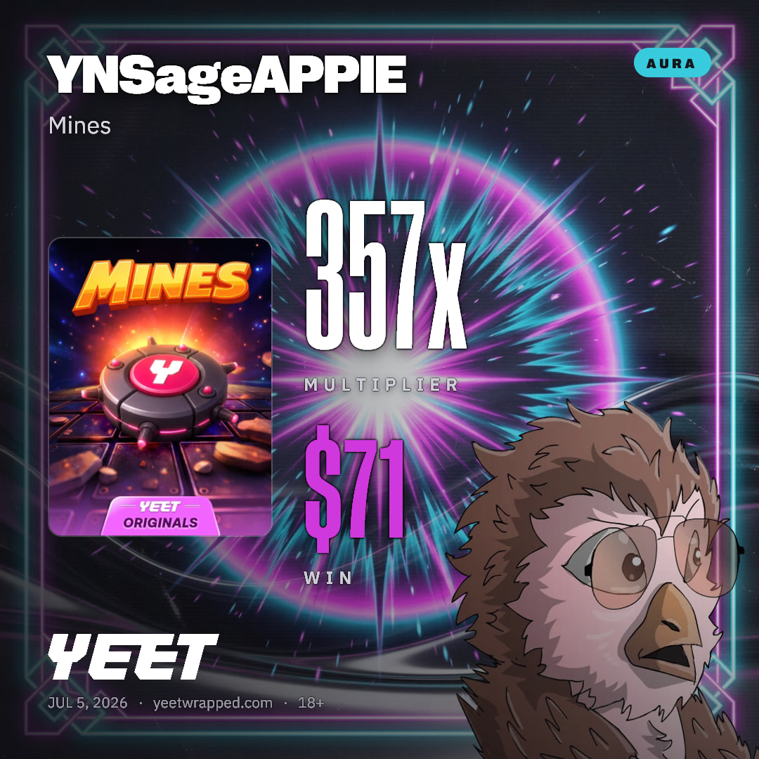 YNSageAPPIE hit 356.6x on Mines