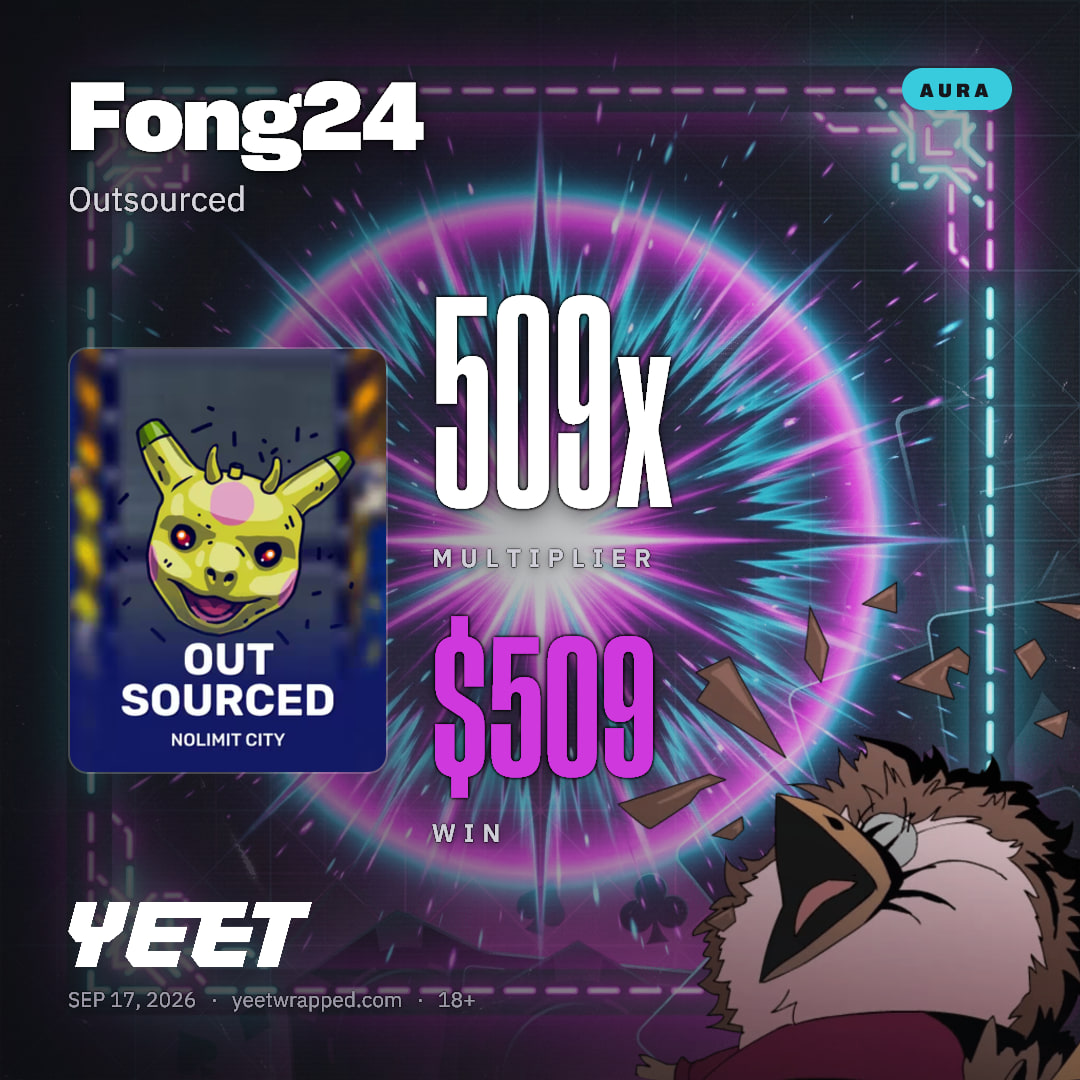 Fong24 hit 509.3x on Outsourced