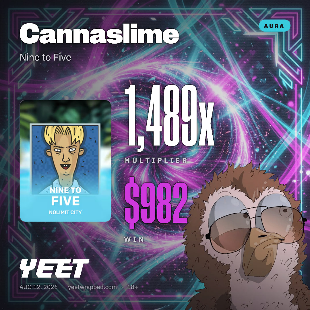 Cannaslime hit 1,489x on Nine to Five