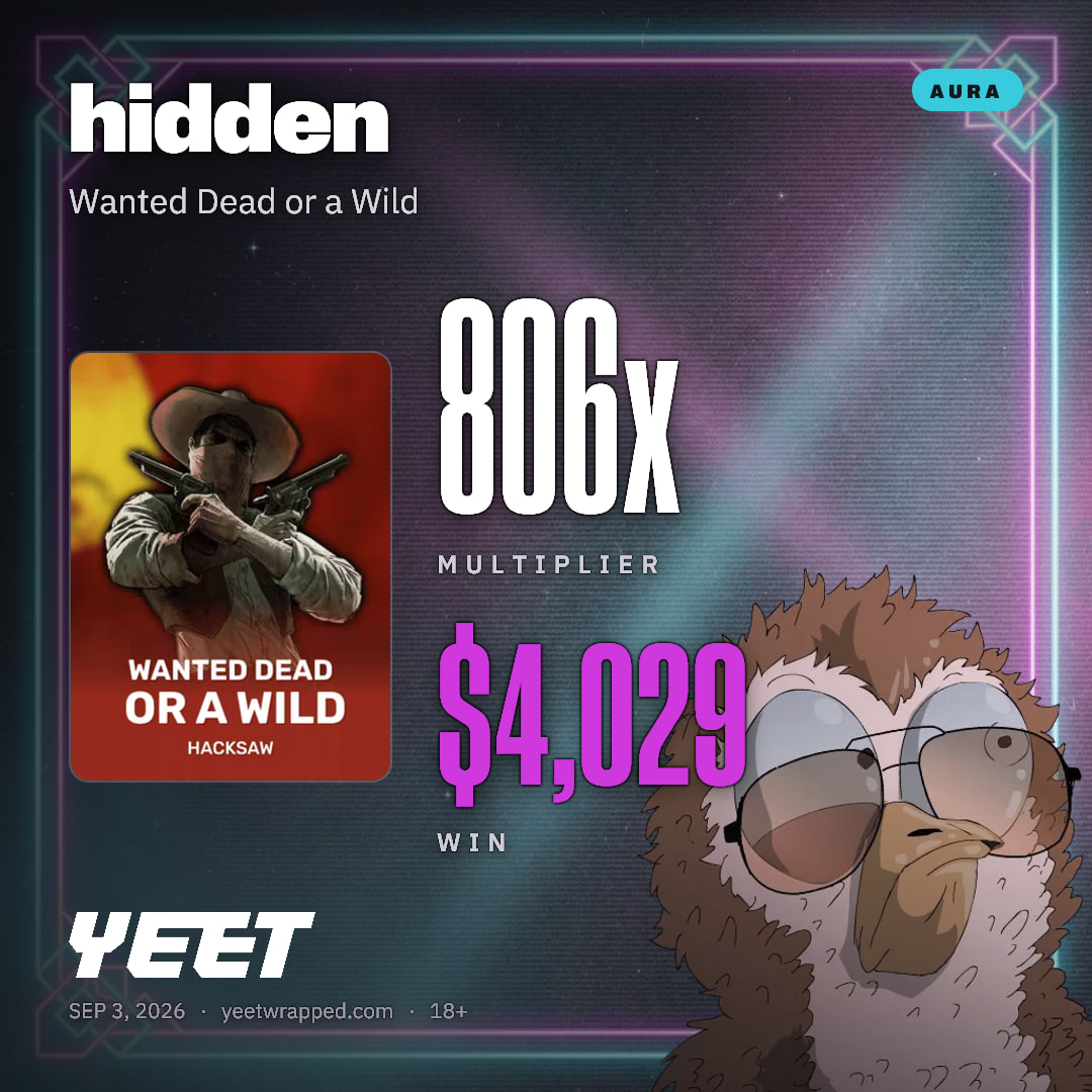 hidden hit 805.7x on Wanted Dead or a Wild