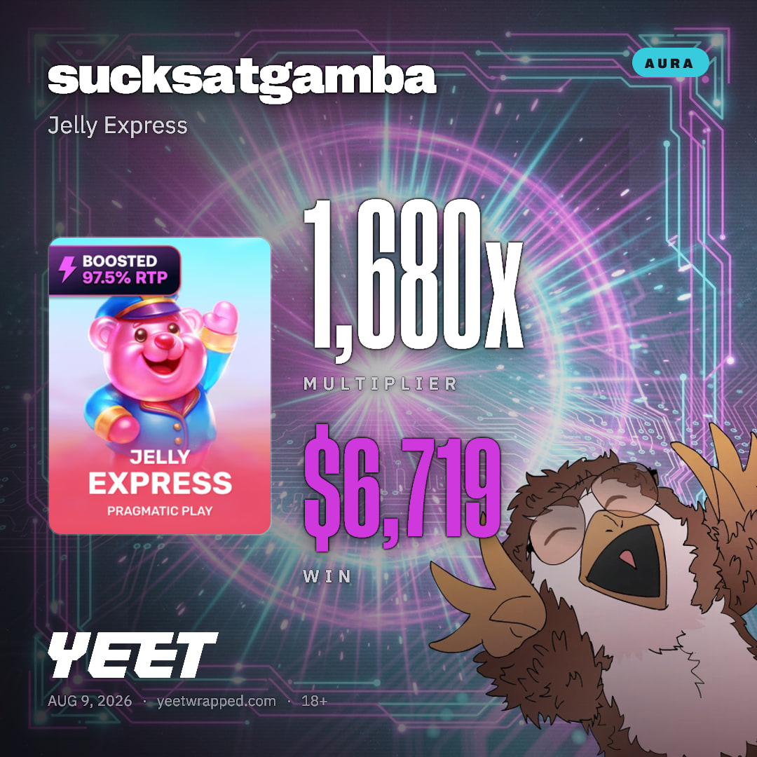 sucksatgamba hit 1,680x on Jelly Express