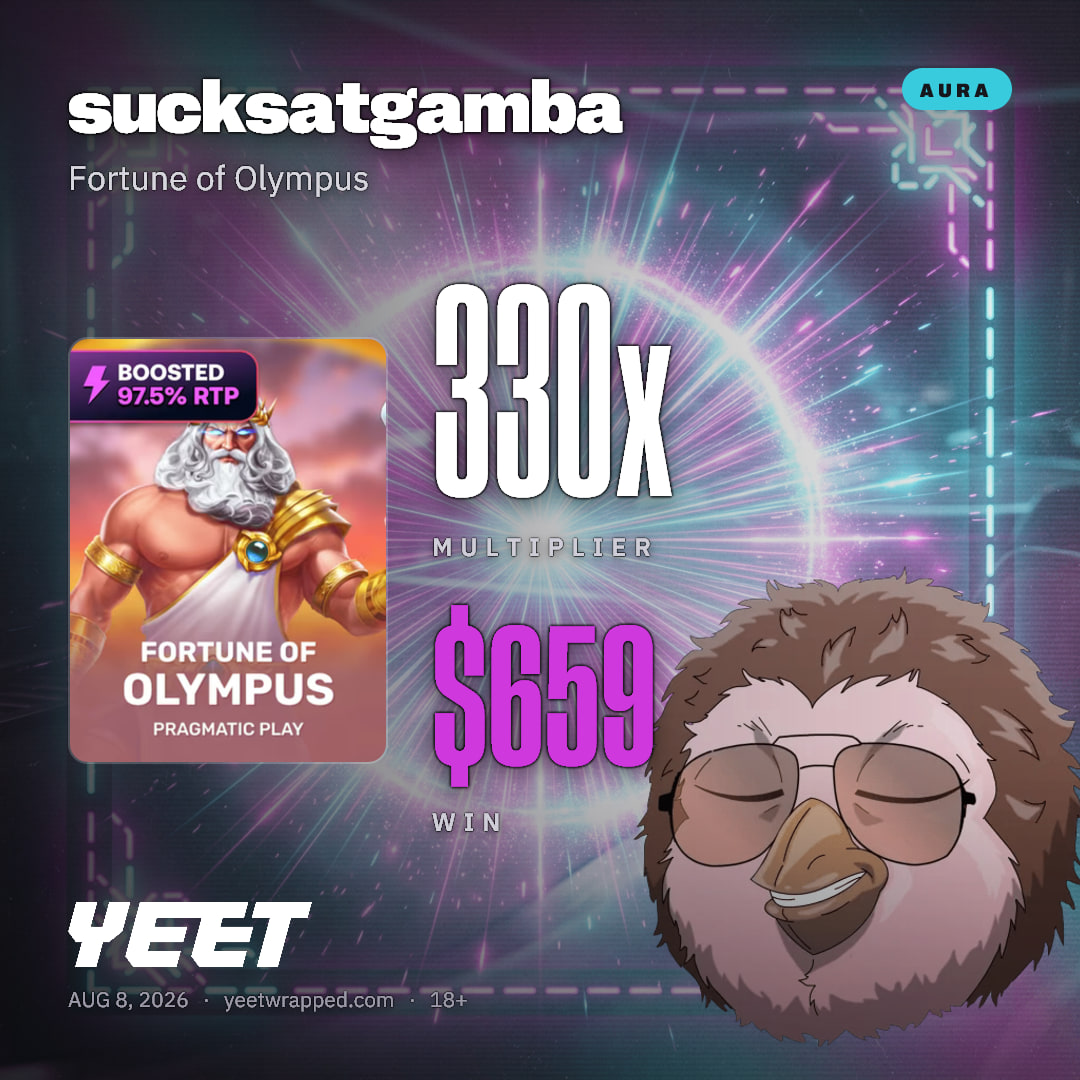 sucksatgamba hit 329.6x on Fortune of Olympus