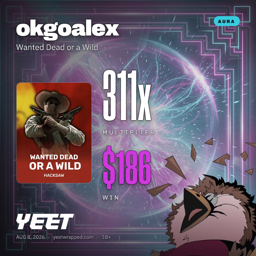 okgoalex hit 310.8x on Wanted Dead or a Wild